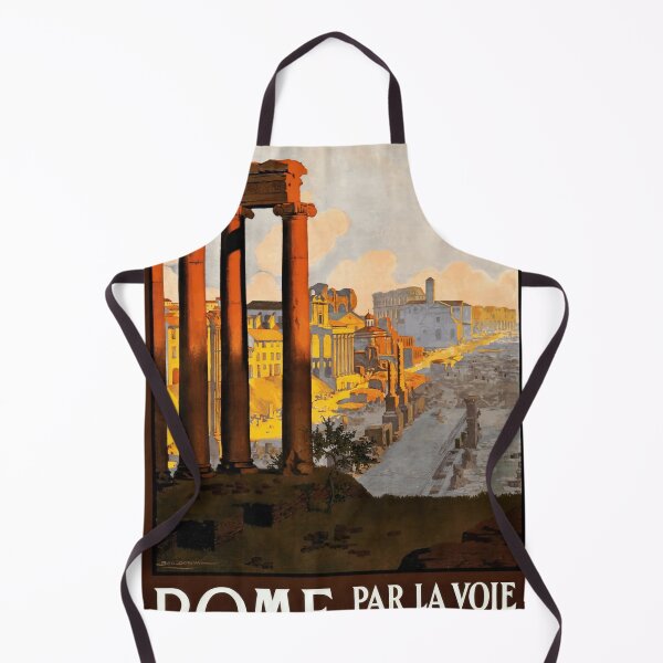 Item preview, Vintage Art Nouveau Travel Poster | Paris-Lyon-Méditerranée Railway to Rome | Ancient Roman Ruins & Classical Elegance designed and sold by artofuniverse.