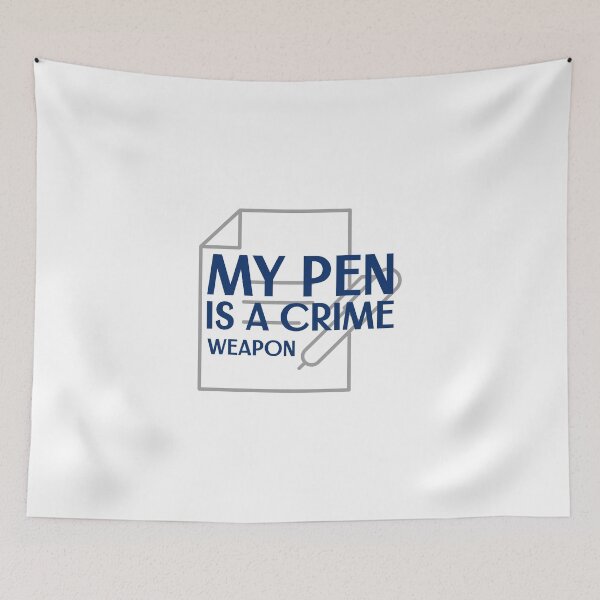 Item preview, My Pen is a Crime Weapon - crime writer  designed and sold by TaurusC95.