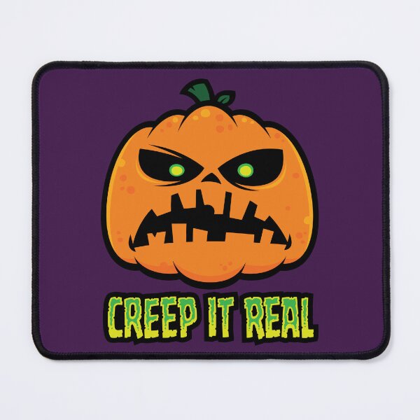 Item preview, Creep It Real Grumpy Halloween Pumpkin designed and sold by fizzgig.