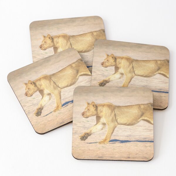 Item preview, Running Lion Zimbabwe Artistic designed and sold by PhotoArt by Joan Carroll.