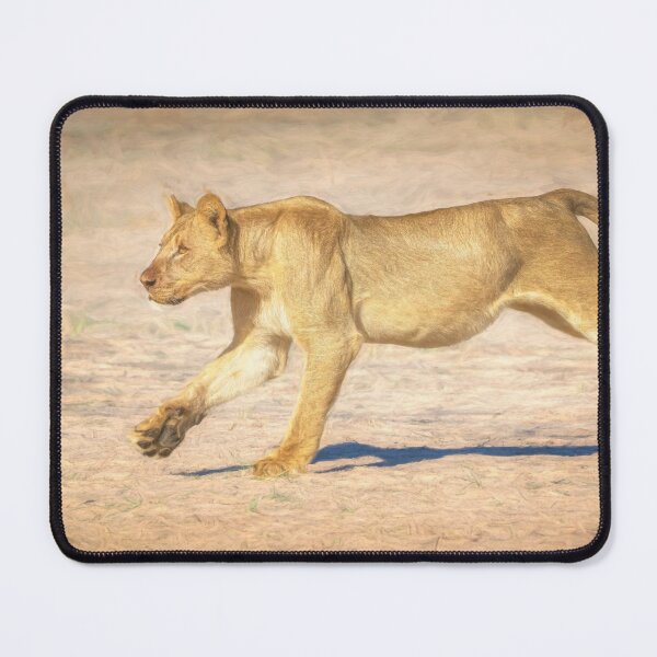 Item preview, Running Lion Zimbabwe Artistic designed and sold by PhotoArt by Joan Carroll.