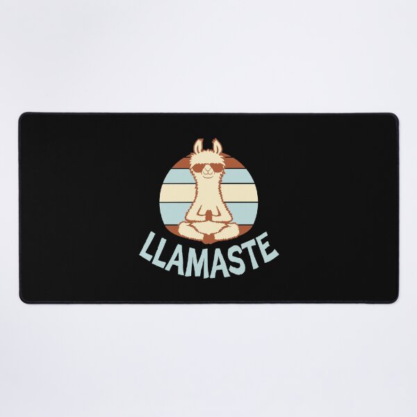 Item preview, Llama Meditating Yoga Llamaste Sunglasses Retro Animal Pun designed and sold by shirt-o-mat.