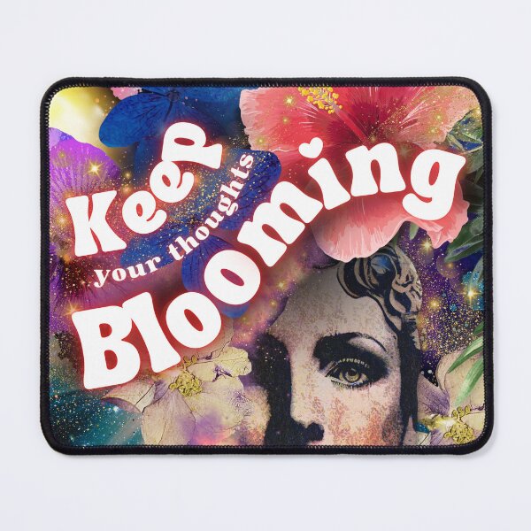 Item preview, Keep Your Thoughts Blooming – Surreal Cosmic Mind Pop Art Collage designed and sold by GlauciaSouEu.