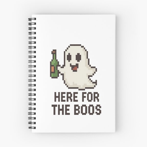Item preview, Funny Halloween Pixel Art “Here for the Boos” designed and sold by Beezy-Kneez.