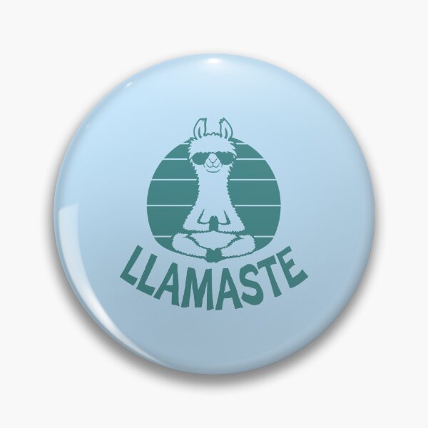 Item preview, Llama Meditating Yoga Llamaste Sunglasses Retro Animal Pun designed and sold by shirt-o-mat.