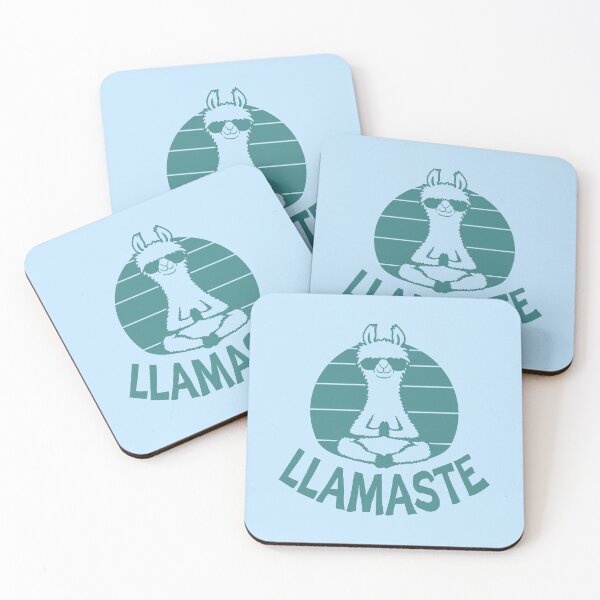Item preview, Llama Meditating Yoga Llamaste Sunglasses Retro Animal Pun designed and sold by shirt-o-mat.