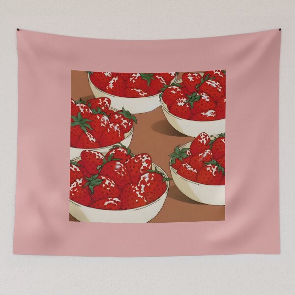 Item preview, vintage 90s anime food Strawberry bowls - sakura cardcaptor designed and sold by gibbianne.