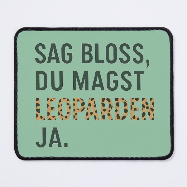 Item preview, Leopard Print Typography Design green | “Just say you like leopards…yes” Minimalist Quote Design | Fashion Leopard designed and sold by DebuggedDressed.