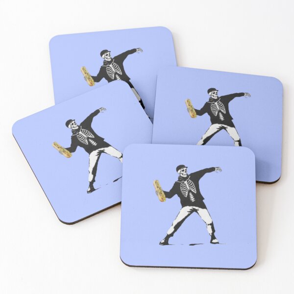 Item preview, Skeleton Guy Throwing Sandwich – Humorous Urban Parody designed and sold by creativerooney.