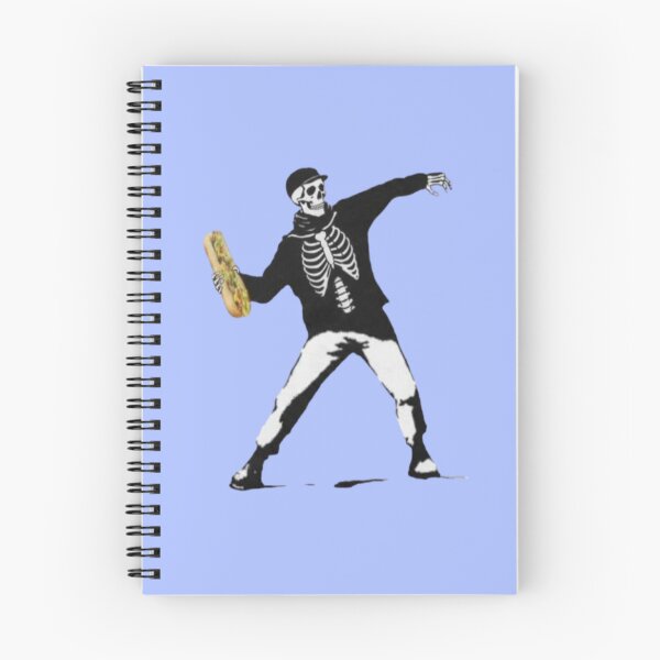 Item preview, Skeleton Guy Throwing Sandwich – Humorous Urban Parody designed and sold by creativerooney.