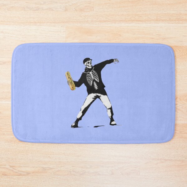Item preview, Skeleton Guy Throwing Sandwich – Humorous Urban Parody designed and sold by creativerooney.