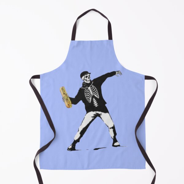 Item preview, Skeleton Guy Throwing Sandwich – Humorous Urban Parody designed and sold by creativerooney.
