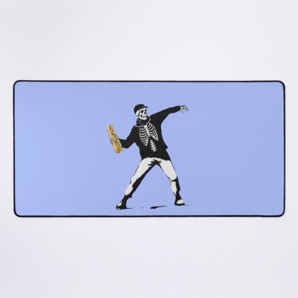 Item preview, Skeleton Guy Throwing Sandwich – Humorous Urban Parody designed and sold by creativerooney.
