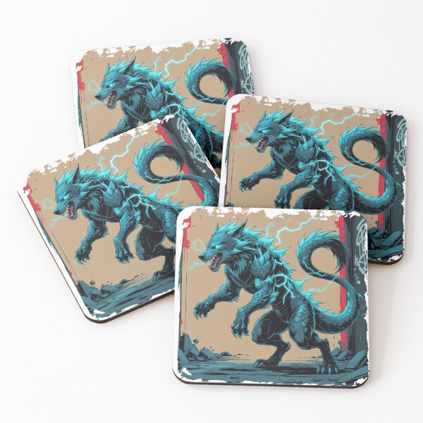Item preview, Electric Wolf Dragon designed and sold by RennocsGaming.