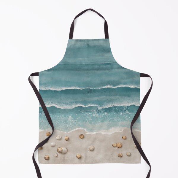 Item preview, Serene Coastal Waves – Ocean Beach Aesthetic with Seashells Design designed and sold by SaadArtCo.