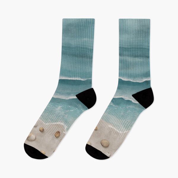 Item preview, Serene Coastal Waves – Ocean Beach Aesthetic with Seashells Design designed and sold by SaadArtCo.