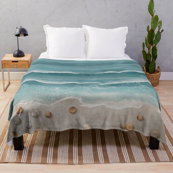 Item preview, Serene Coastal Waves – Ocean Beach Aesthetic with Seashells Design designed and sold by SaadArtCo.