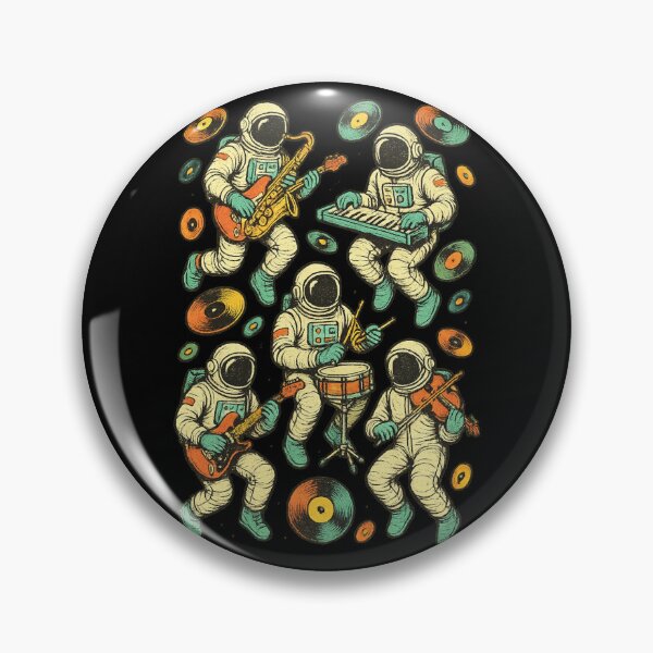 Item preview, Cosmic Jam Session – Astronauts Playing in Vinyl Space designed and sold by Sarcastic designs.