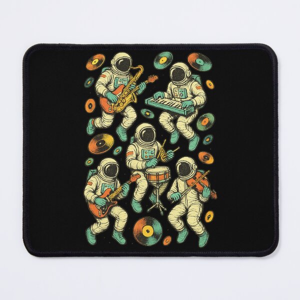Item preview, Cosmic Jam Session – Astronauts Playing in Vinyl Space designed and sold by Sarcastic designs.