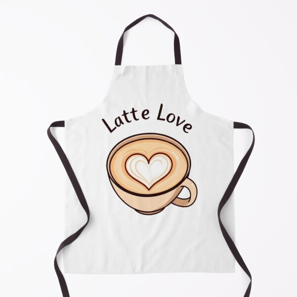 Artikelvorschau, Latte Love – Cute Heart Coffee Cup Design entworfen und verkauft von CMdigit.