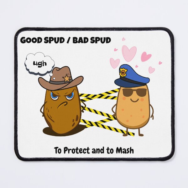 Item preview, Sweet Potato and Kind of Rude Potato – Cute Duo of Good and Sassy Spuds designed and sold by MyGreenTree.