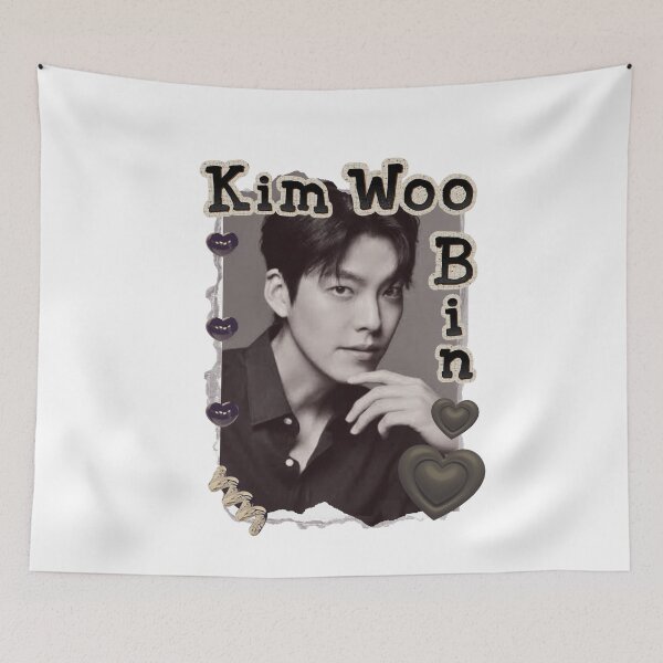 Item preview, Kim Woo-bin (김우빈) Korean Actor K-Drama Scrapbook Collage Cozy Y2K Vintage Design designed and sold by HELL0WBELLO.
