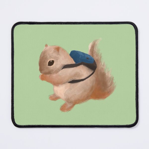 Item preview, Baby Squirrel with Cute Backpack designed and sold by Sunshine Caelum.