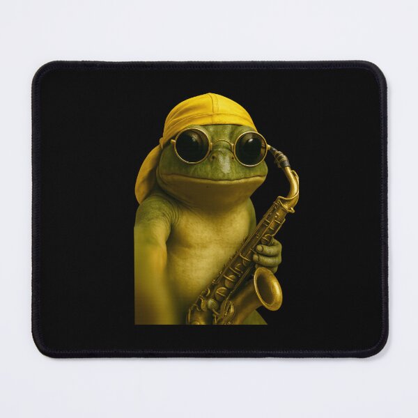 Item preview, Musician Selfie – Frog Saxophonist vibe designed and sold by Sarcastic designs.