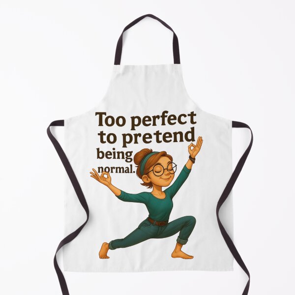 Item preview, Too Perfect to Pretend - Funny Yoga Girl Illustration. designed and sold by Ronne&Babra.