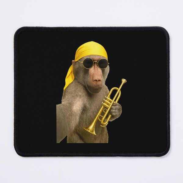 Item preview, Musician Selfie – Baboon Trumpetist vibe designed and sold by Sarcastic designs.