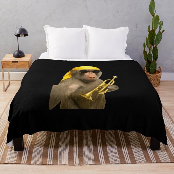 Item preview, Musician Selfie – Baboon Trumpetist vibe designed and sold by Sarcastic designs.