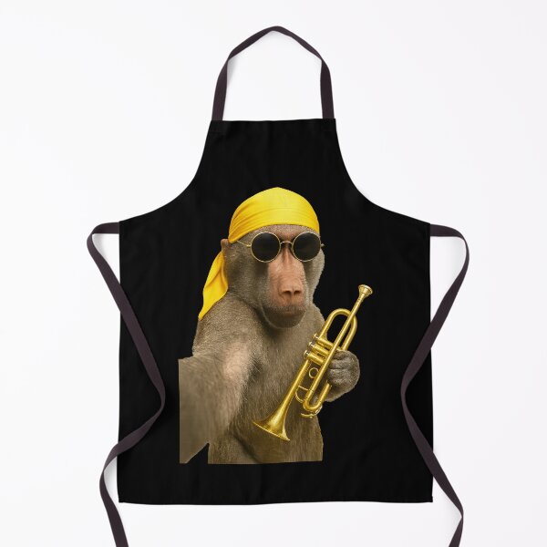 Item preview, Musician Selfie – Baboon Trumpetist vibe designed and sold by Sarcastic designs.