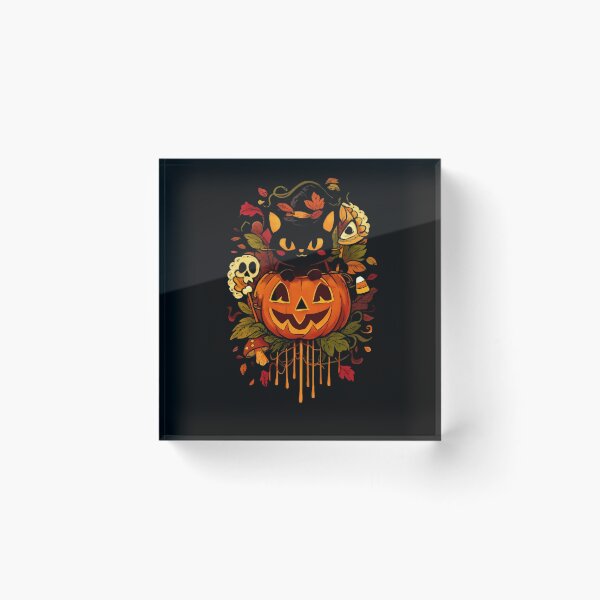 Item preview, Black Cat Halloween T-Shirt – Cute Pumpkin Witch Design for Fall & Spooky Season designed and sold by FUIRY .