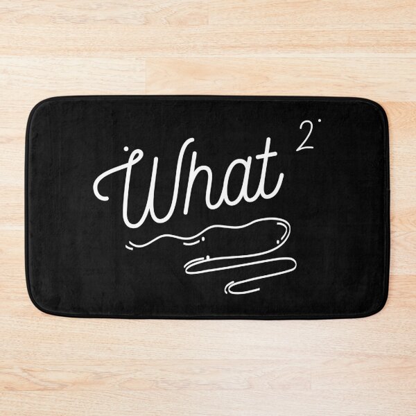 Item preview, What What - What2 - What Squared Cursive White Letters designed and sold by GFamilyC.