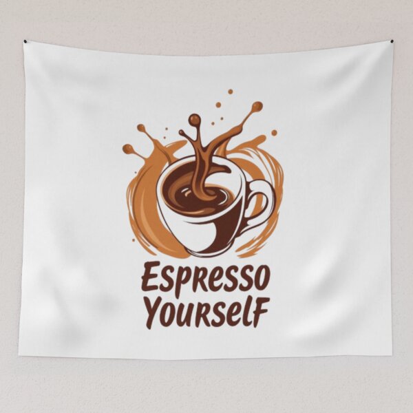 Item preview, Espresso Yourself – Artistic Coffee Cup Splash Design designed and sold by CMdigit.
