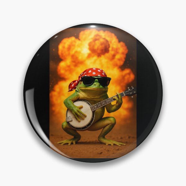 Item preview, Explosion, Frog Rockstar, Banjo Rebel designed and sold by Sarcastic designs.