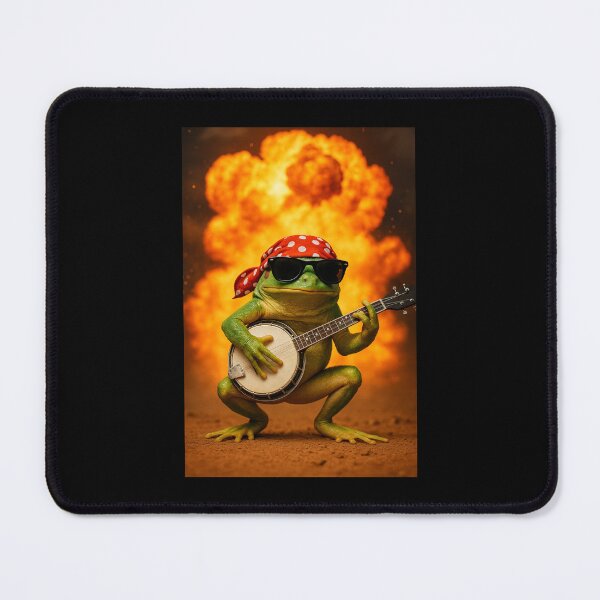 Item preview, Explosion, Frog Rockstar, Banjo Rebel designed and sold by Sarcastic designs.