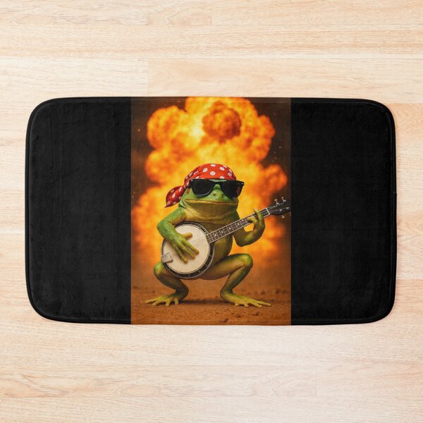 Item preview, Explosion, Frog Rockstar, Banjo Rebel designed and sold by Sarcastic designs.