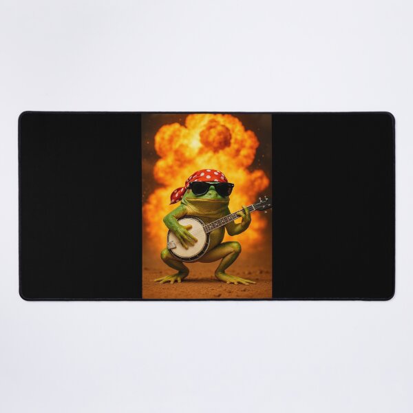 Item preview, Explosion, Frog Rockstar, Banjo Rebel designed and sold by Sarcastic designs.