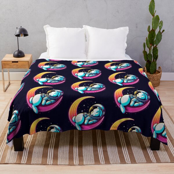 Item preview, cute bunny sleeping at crescent designed and sold by Dogandesighn.