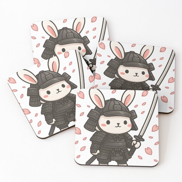 Item preview, Samurai Bunny Warrior designed and sold by ArtsyWishesShop.