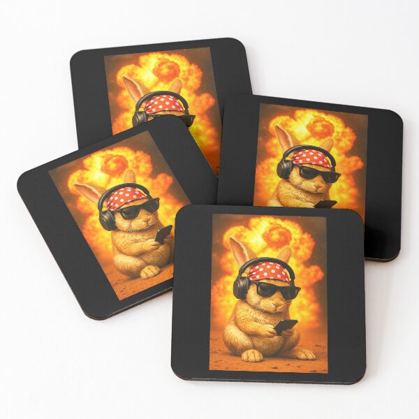 Item preview, Chill Rabbit – Headphones, Phone, Explosions designed and sold by Sarcastic designs.