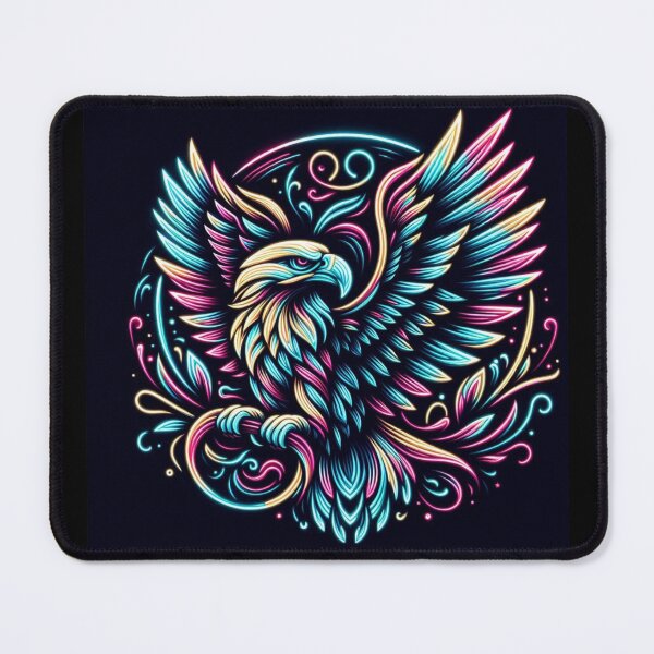 Item preview, Colorful geometric decorative mystic eagle designed and sold by Dogandesighn.