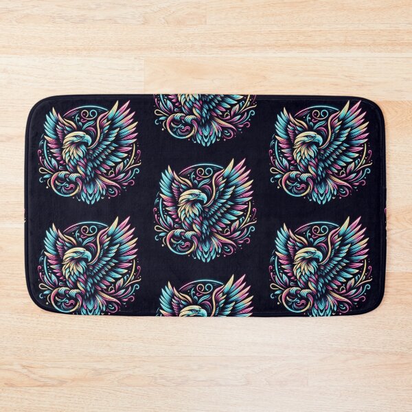 Item preview, Colorful geometric decorative mystic eagle  designed and sold by Dogandesighn.
