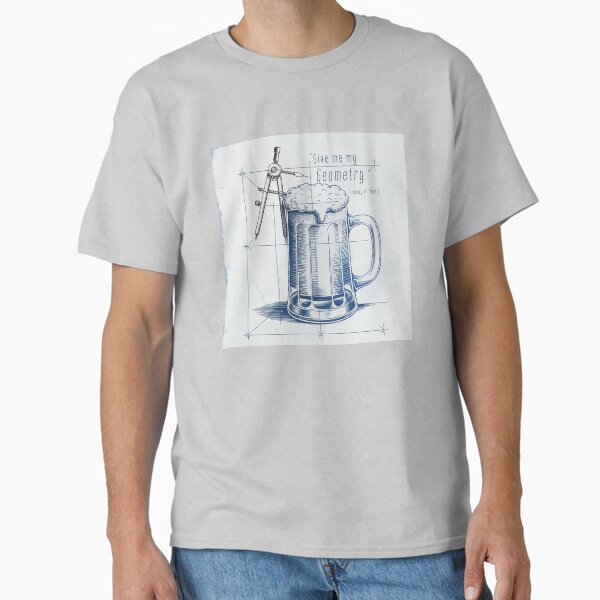 “Give Me My Geometry” Shakespeare Blueprint Beer Mug