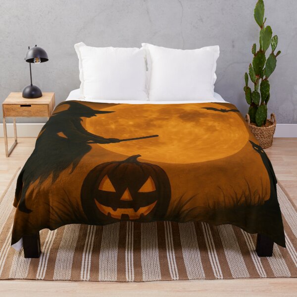 Item preview, Witch’s Flight Beneath the Harvest Moon designed and sold by ArtComixHaven.