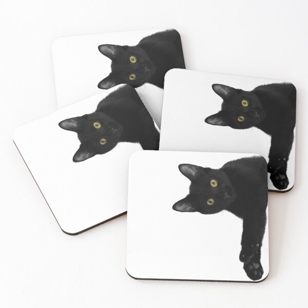 Item preview, Peeking Black Cat Minimalist Design designed and sold by DariaOltes.
