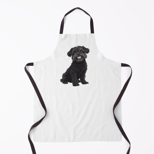 Item preview, Affenpinscher Black Dog Puppy Watercolor designed and sold by Magnolia Valley Art.