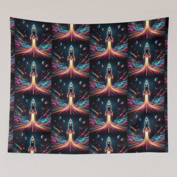 Item preview, neon rocket designed and sold by Dogandesighn.
