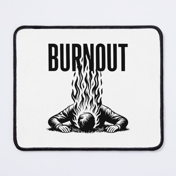 Item preview, Burnout Flames Illustration – Mental Exhaustion Concept Art designed and sold by -DEEWOLF-.